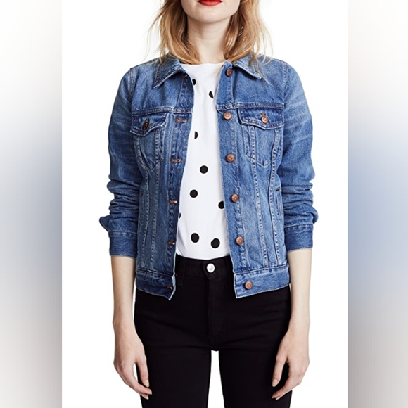 J.Crew Madewell Classic Denim Jean Jacket- Size XS in Mid-wash - Picture 6 of 7